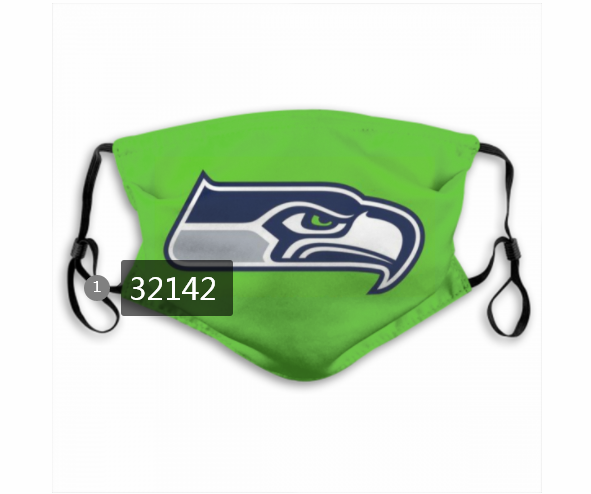 NFL 2020 Seattle Seahawks #27 Dust mask with filter->nfl dust mask->Sports Accessory